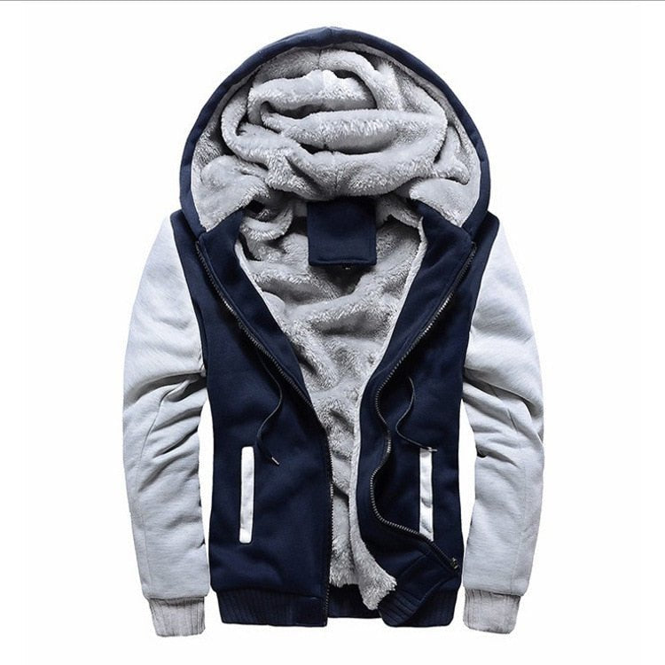 Bluza rozpinana męska Maciej - Ciemnoniebieski