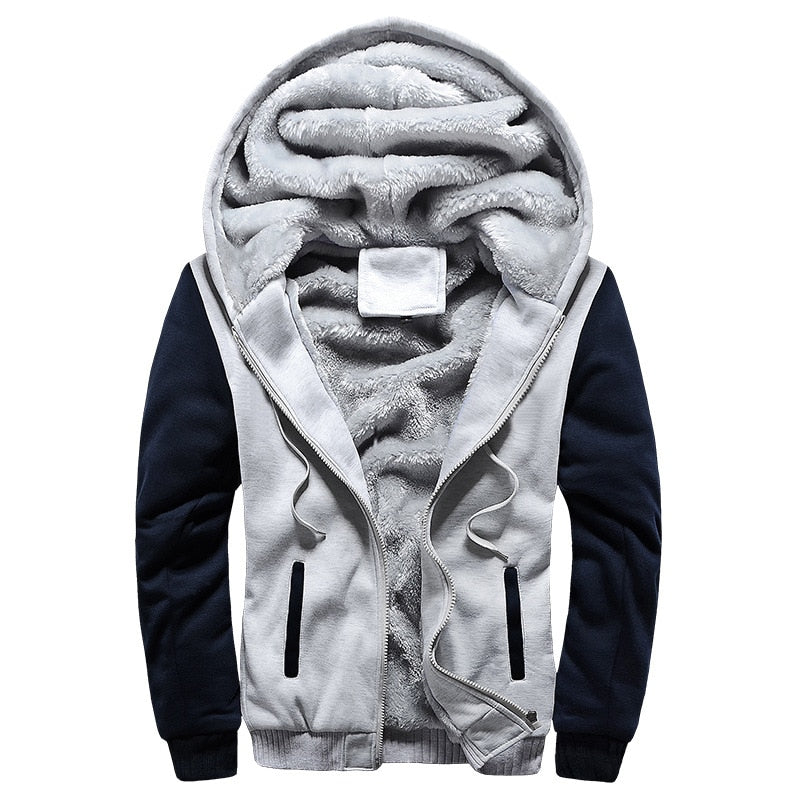 Bluza rozpinana męska Maciej - Jasnoszary