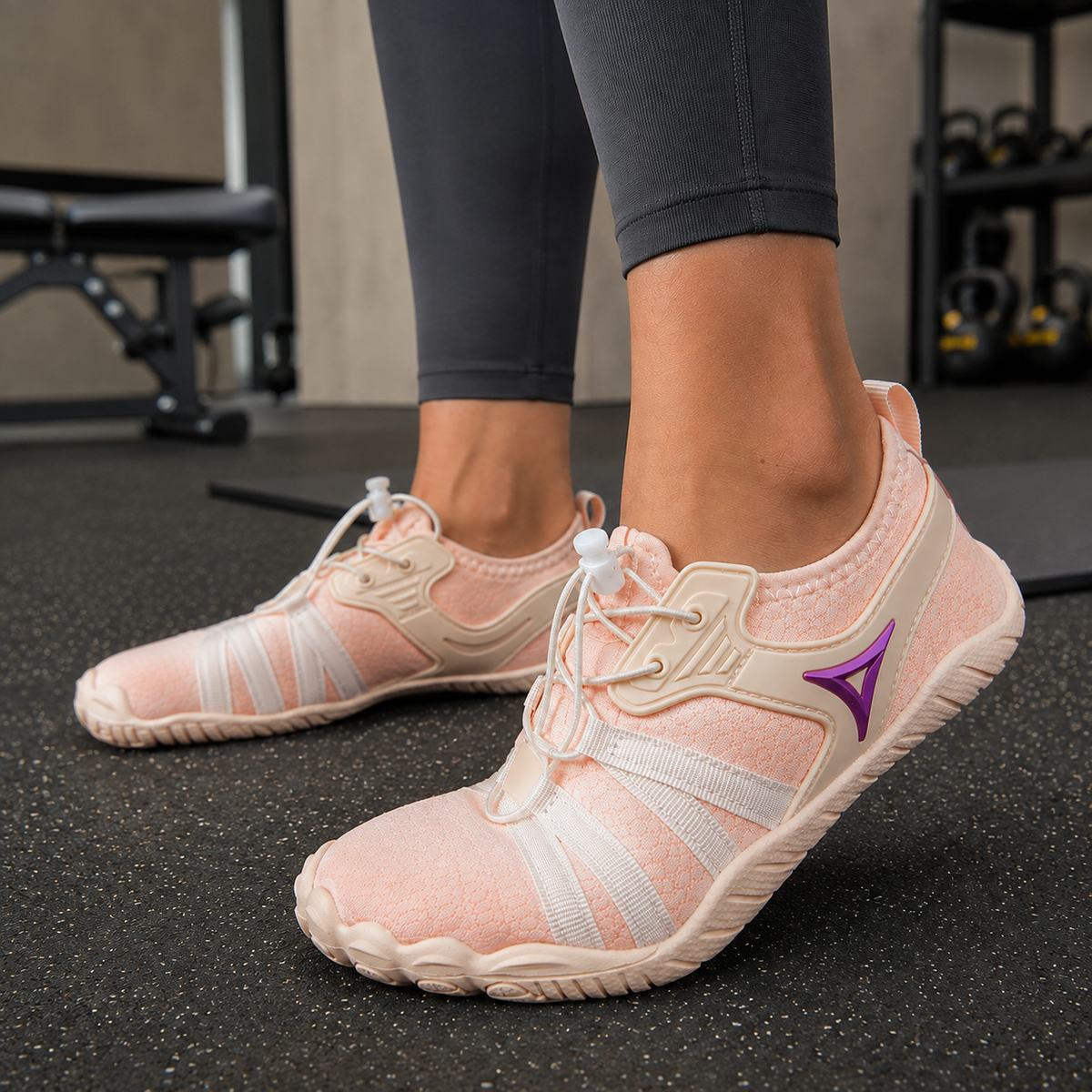 Buty barefoot do fitness unisex Wilhelm - Różowy