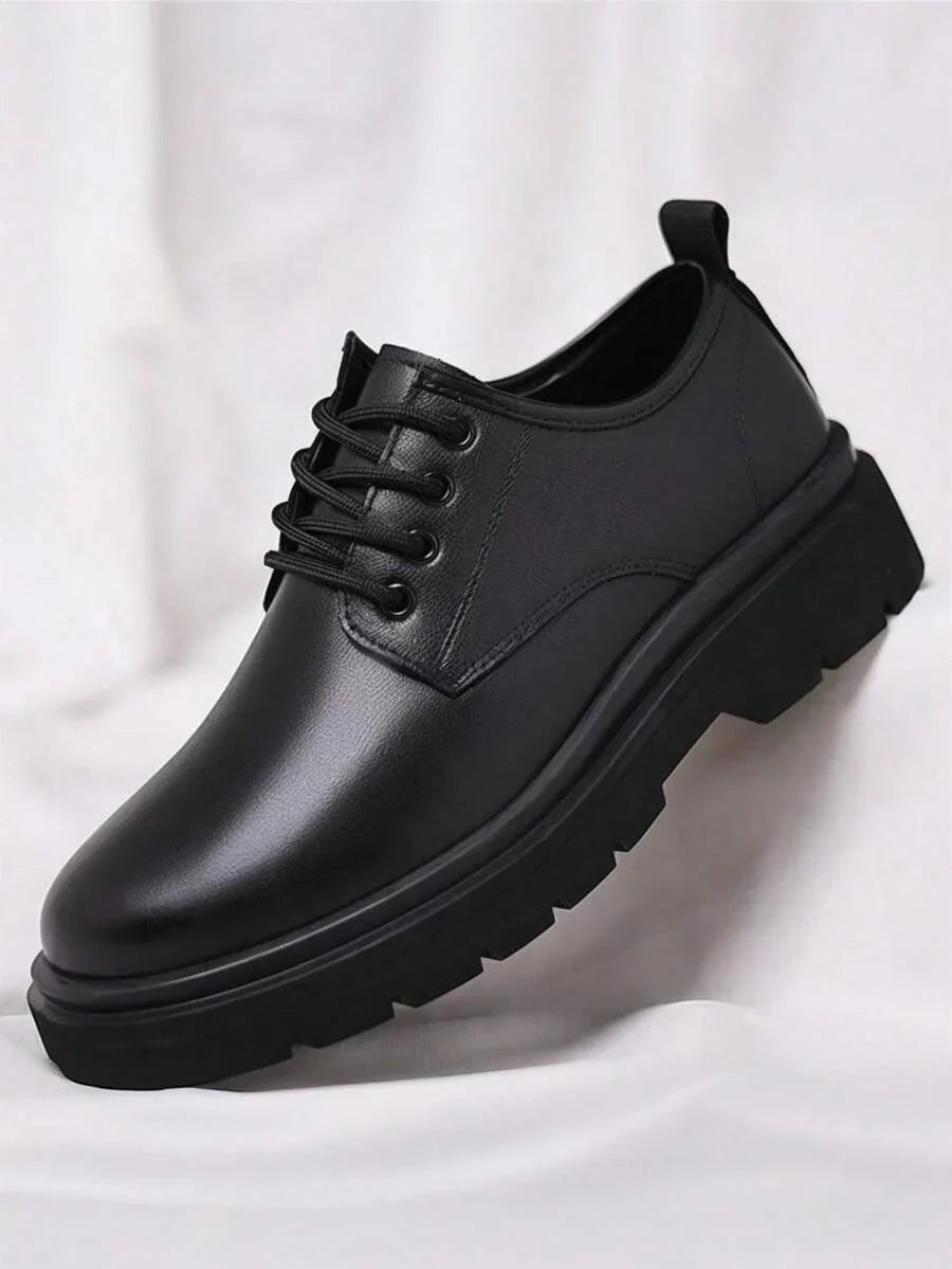 Buty męskie derby Donat - Czarny