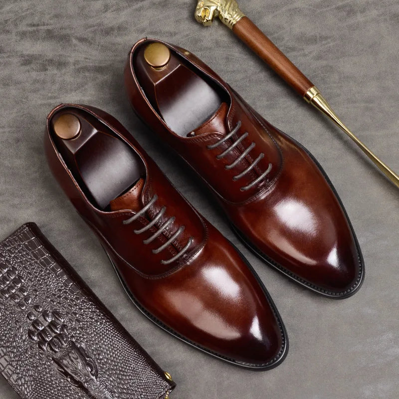 Buty męskie oxfordy Olgierd - Brązowy