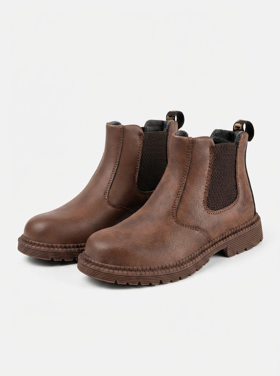 Buty robocze męskie Otto - Brązowy sztyblet