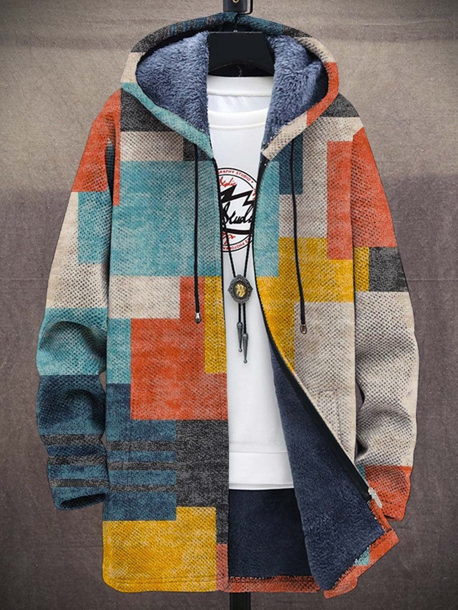 Kolorowy kardigan damski Rozalia - Patchwork