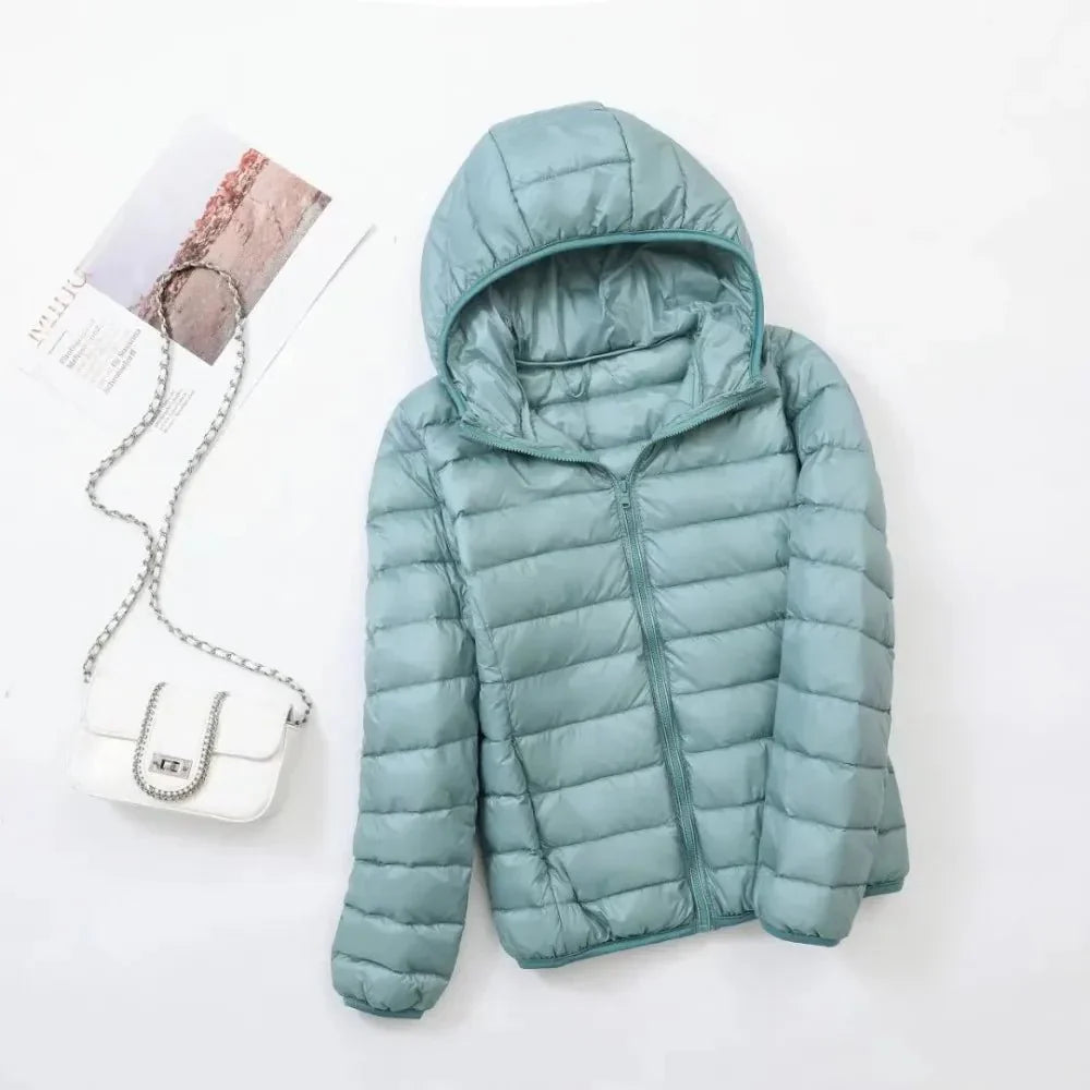 Kurtka puchowa unisex Arleta - Miętowy