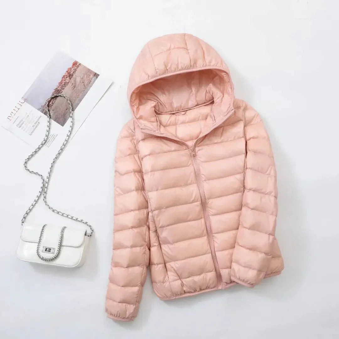 Kurtka puchowa unisex Arleta - Różowy