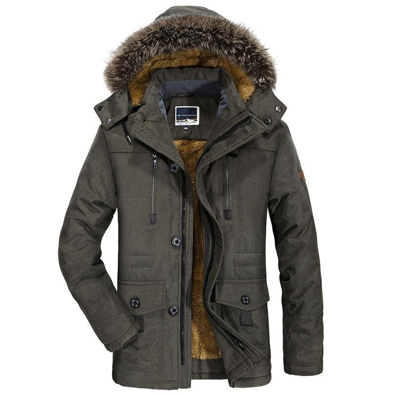 Parka zimowa męska Lucjan - Ciemnoszary