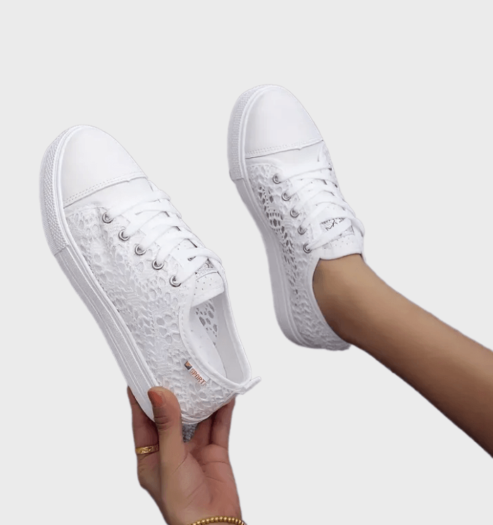 Sneakersy damskie Rita - Złamana biel