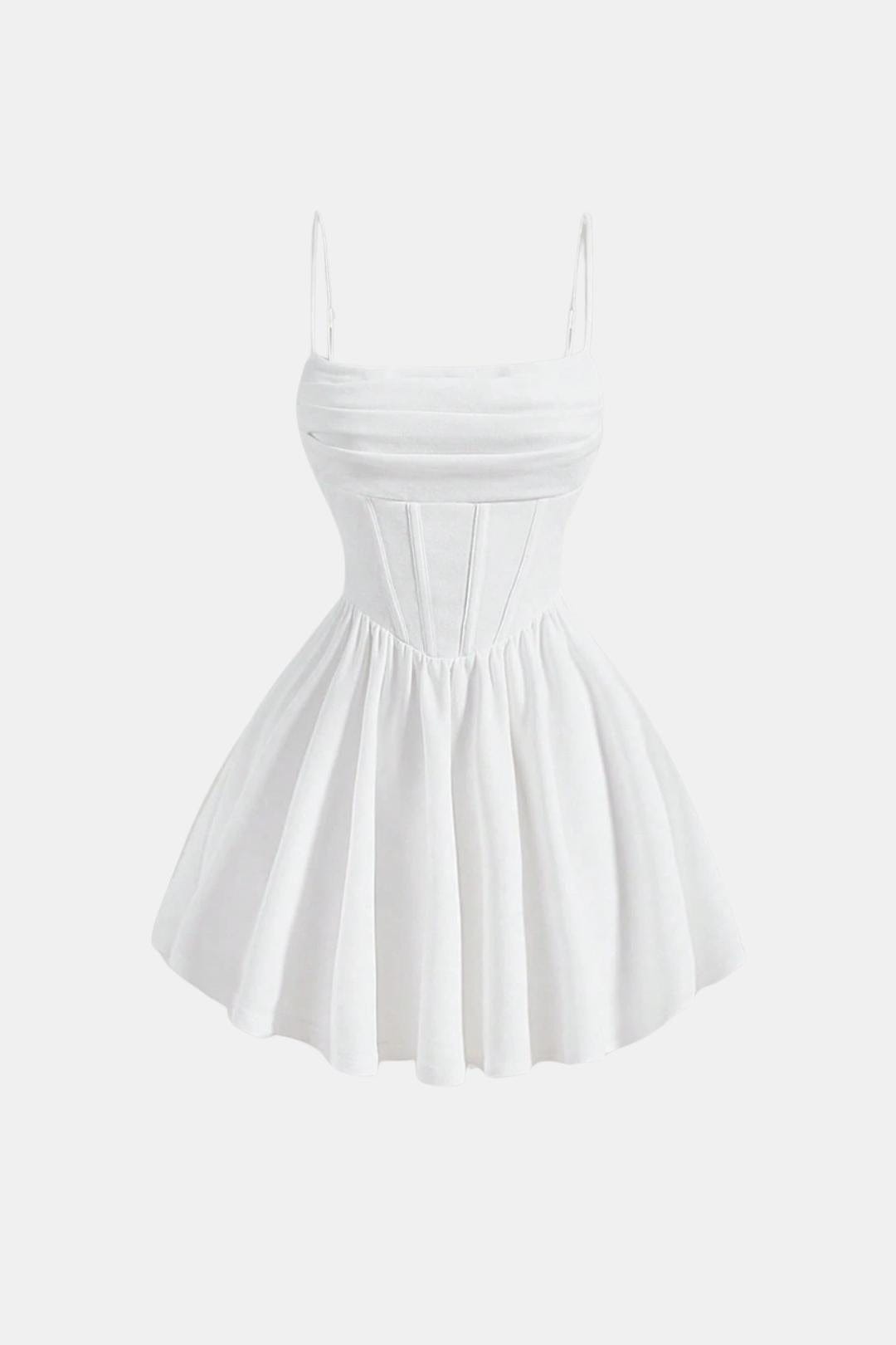 Sukienka gorsetowa mini Vera - Biały