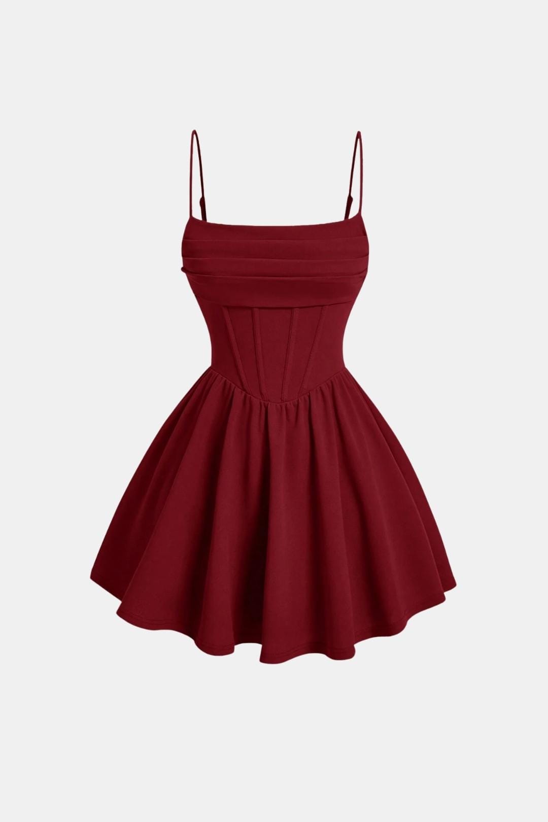 Sukienka gorsetowa mini Vera - Bordowy