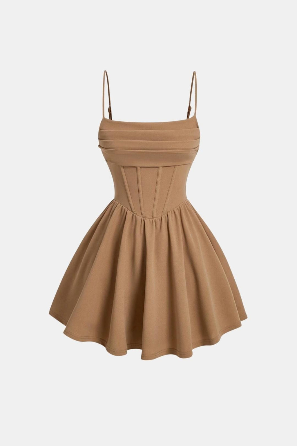 Sukienka gorsetowa mini Vera - Camel
