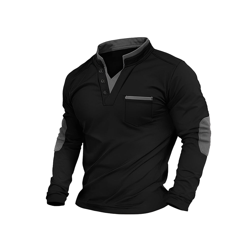 Sweter męski Roch - Czarny z szarym